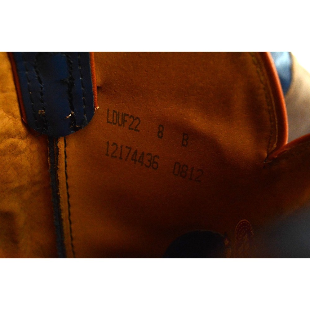 Nocona Florida University Gators Cowboy Boots  Mens Size 8 Blue Orange USA - Picture 10 of 16